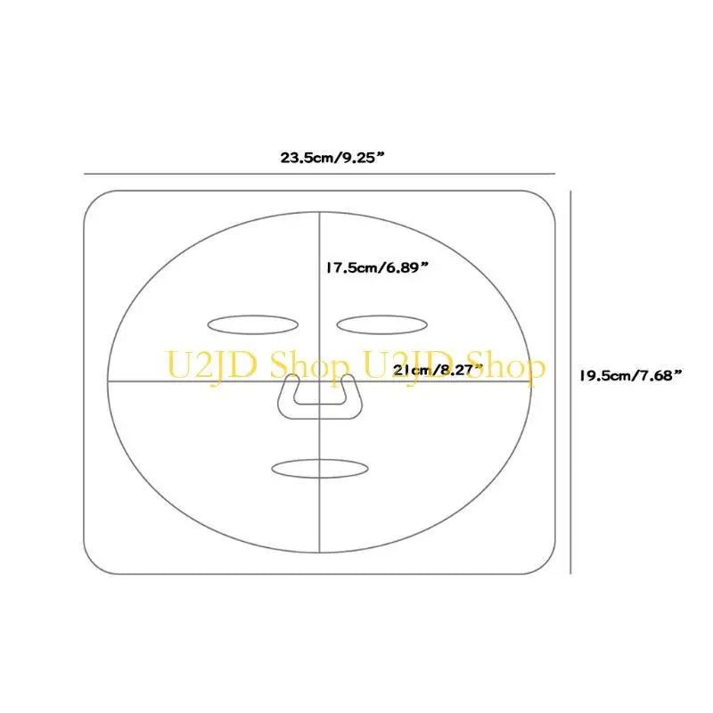 U2JD 5Pcs DIY for Facial Mask Mold Tray Plate Transparent PVC Fruit Vegetable Seaweed Mud Skin Care