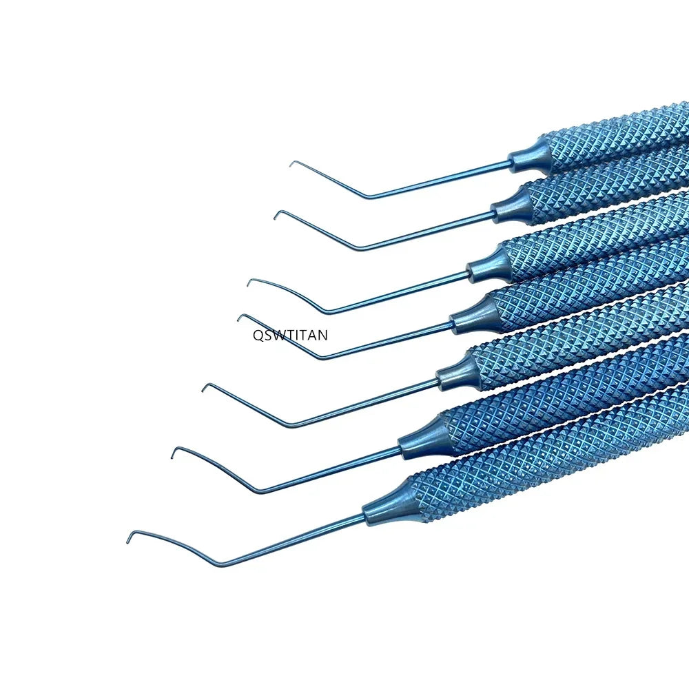 Titanium Phaco Chopper hook  Right/left hand Double Eyelid tool Pet Ophthalmic hook surgical Instrument  1pcs