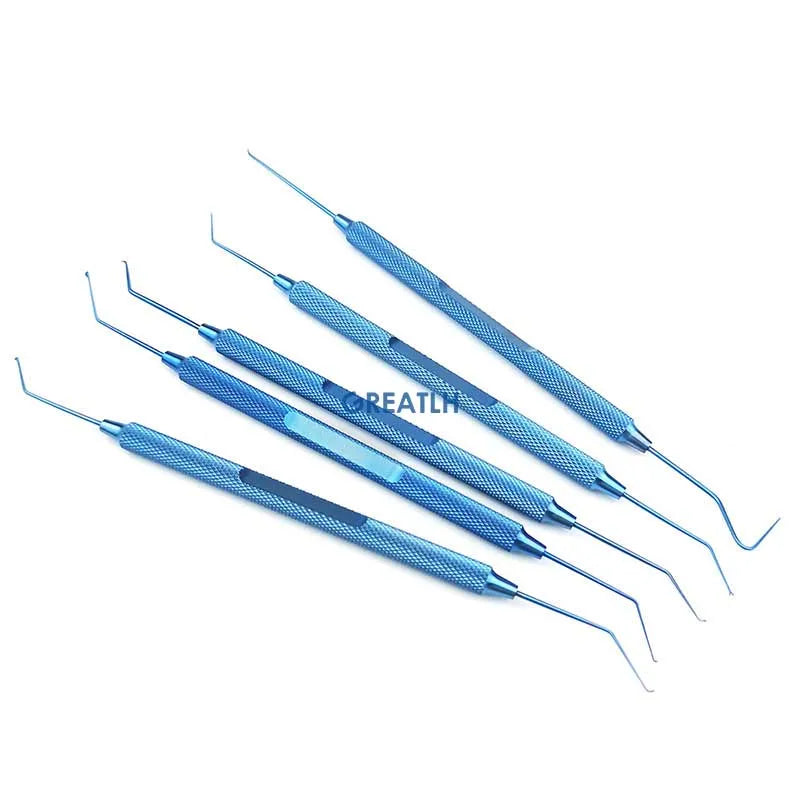 Precision Mini Hook 13.5 cm Intralase Flap Spatulas Y Pusher Phaco Spatula Blunt Phaco Chopper Paddle a sharp Point Hook Micro