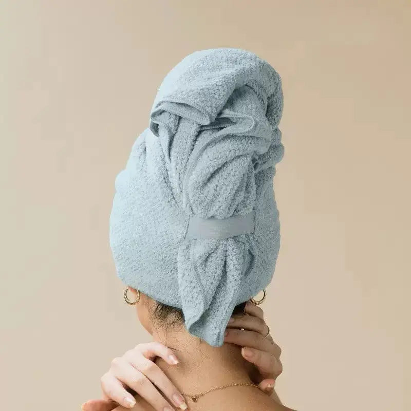 1pcs Pink dry hair towel hair towel Textured dry hair cap absorbent hair towel wrap
