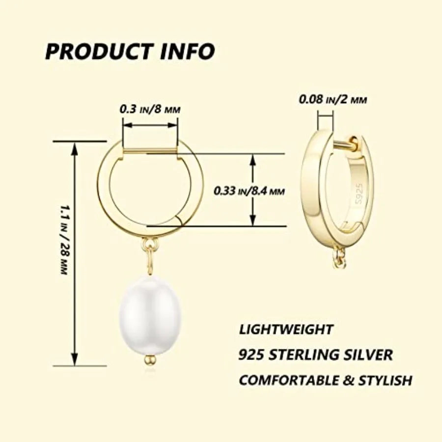 SEVENWELL Sterling Silver Dangle Earrings for Women | Cross, Heart, Pearl, CZ Hoop & Celestial Styles