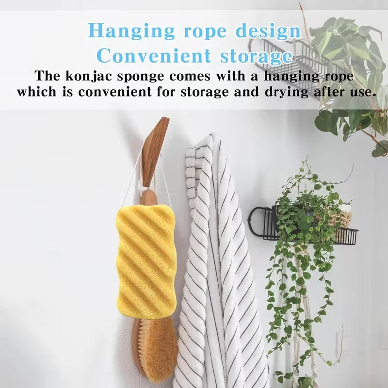Konjac Facial Sponge Cleaner Sponge Made of Vegetable Fiber Clay Sponges for Normal Sensitive Skin Dirty Peeling Bathroom Sponge
