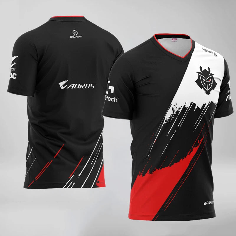 New Summer G2 Esports T Shirt Game LOL CSGO Essentials T-shirt Women Men 3D Print Oversized Tops Girl Boys Kids Short Sleeve Tee