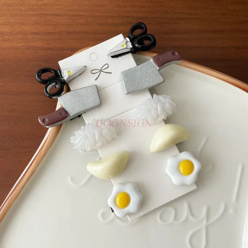 Creative simulation fruit, vegetable, egg, hair clip, small clip, headdress, hair accessory