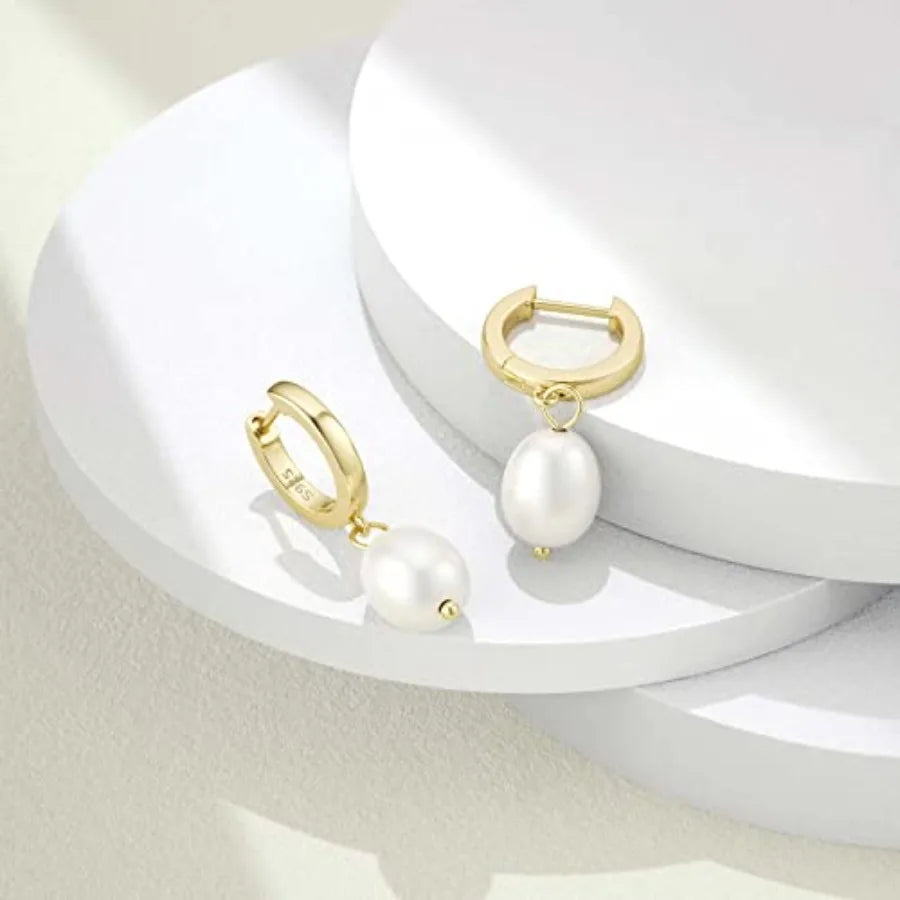 SEVENWELL Sterling Silver Dangle Earrings for Women | Cross, Heart, Pearl, CZ Hoop & Celestial Styles