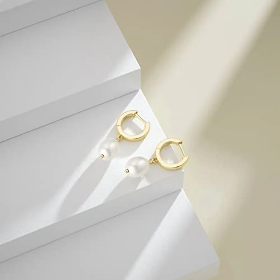 SEVENWELL Sterling Silver Dangle Earrings for Women | Cross, Heart, Pearl, CZ Hoop & Celestial Styles